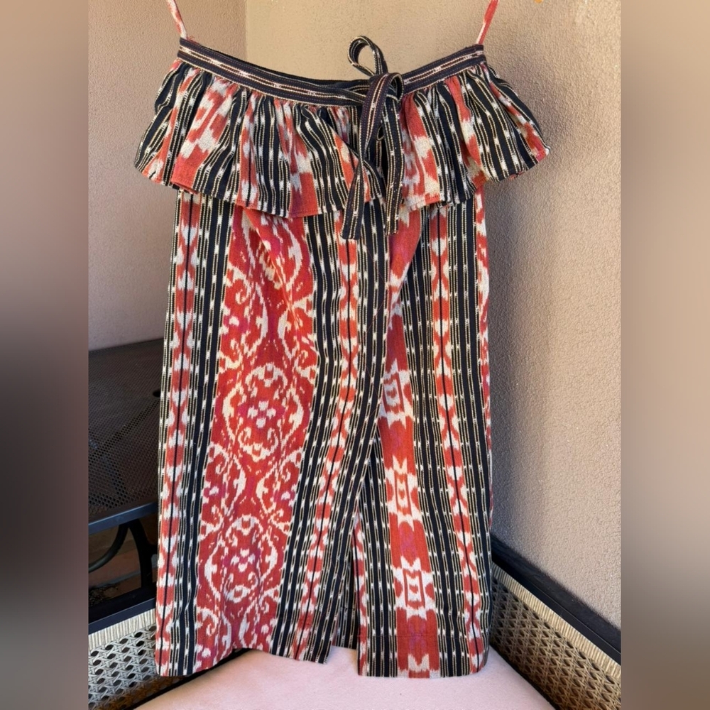 Ulla Johnson Women's Salima Printed Multicolor Ruffle Cotton Skirt Size 2 - Picture 5 of 6